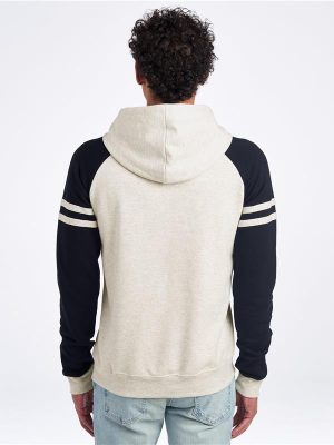 Jerzees Nublend Open End 275 Regular Fit Varsity Raglan Hood Adult - Image 29