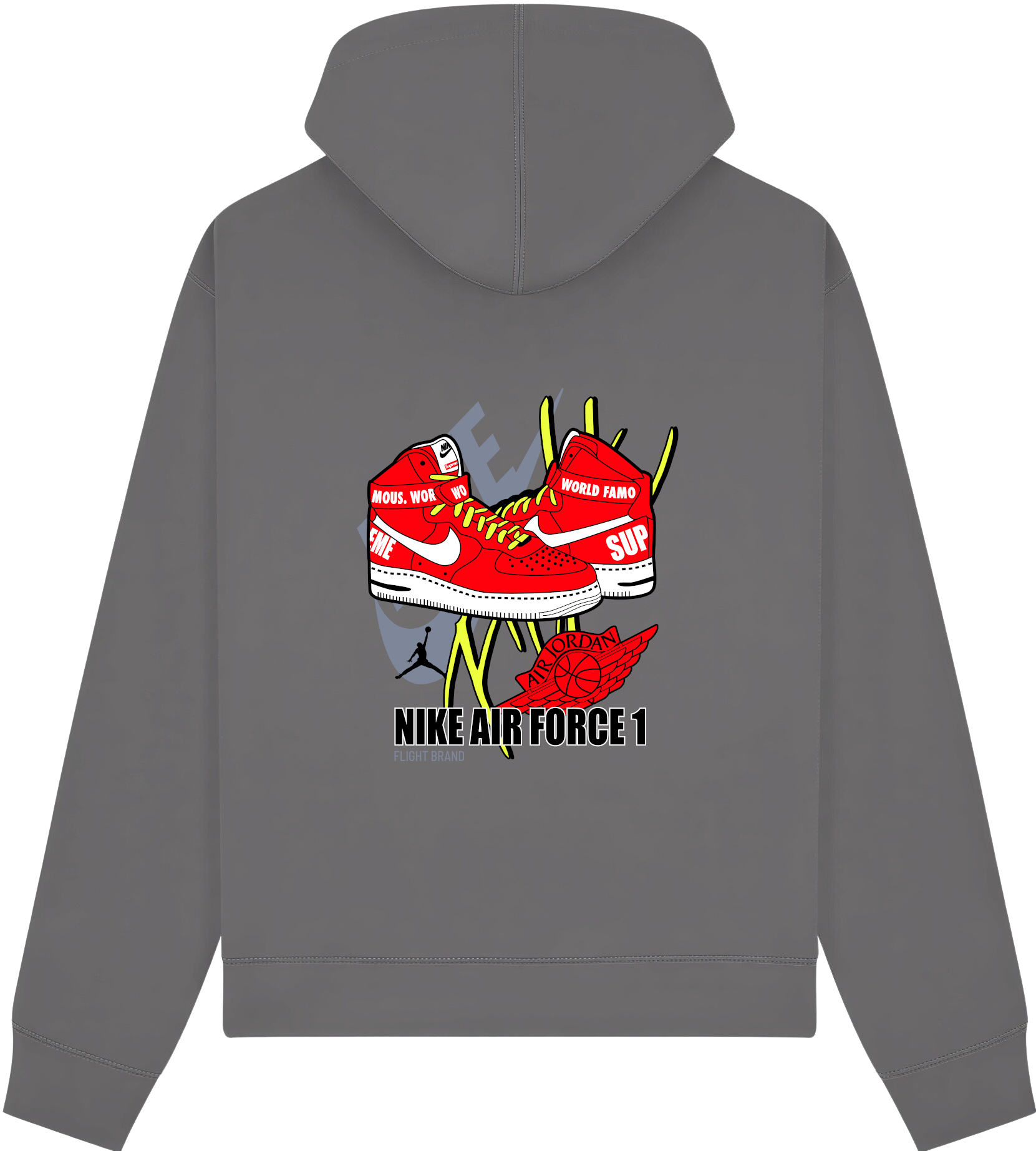 Nike AirForce1 Supreme Hoodie - Image 6