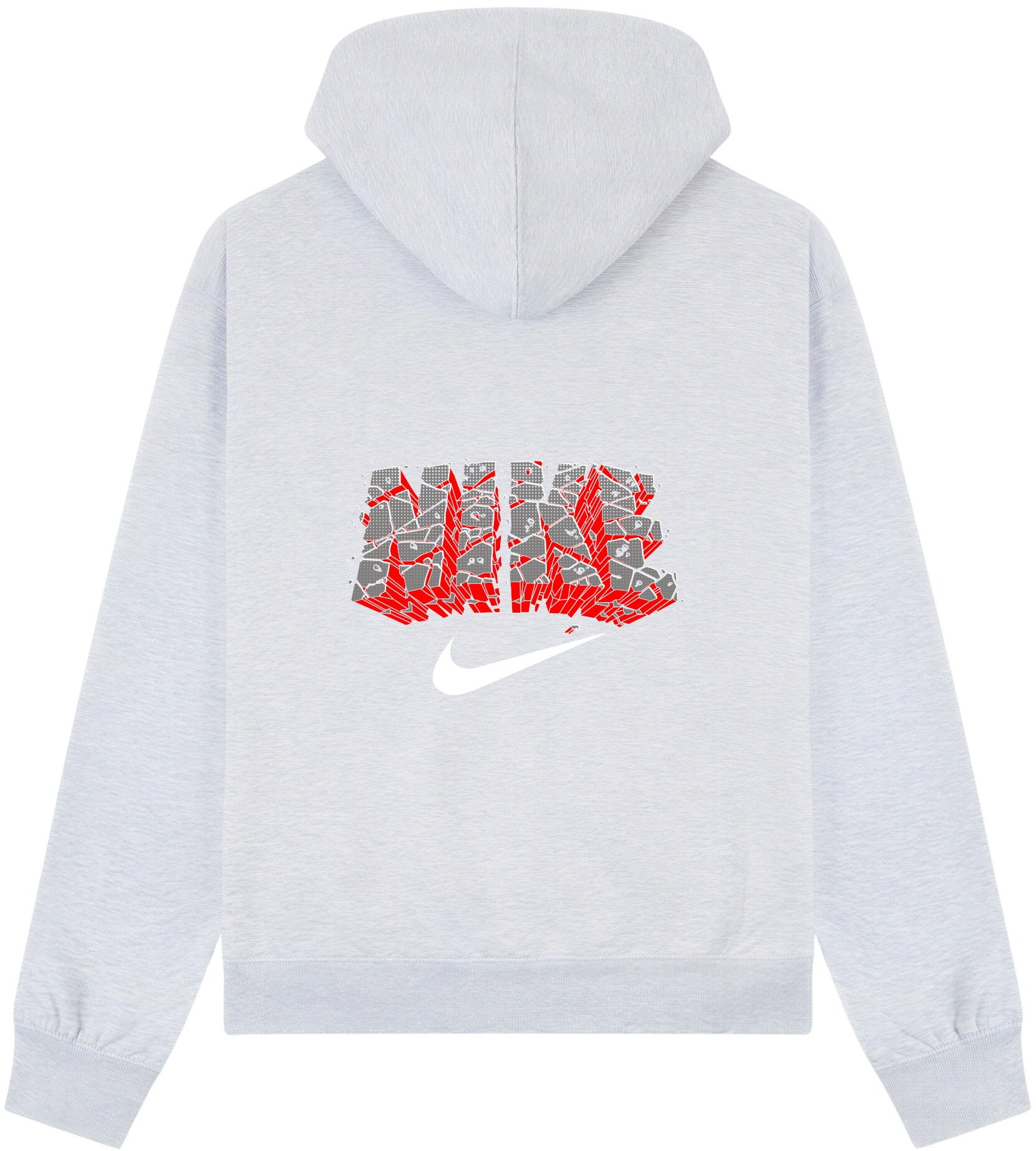 Nike Black & Red Brick Hoodie - Image 2