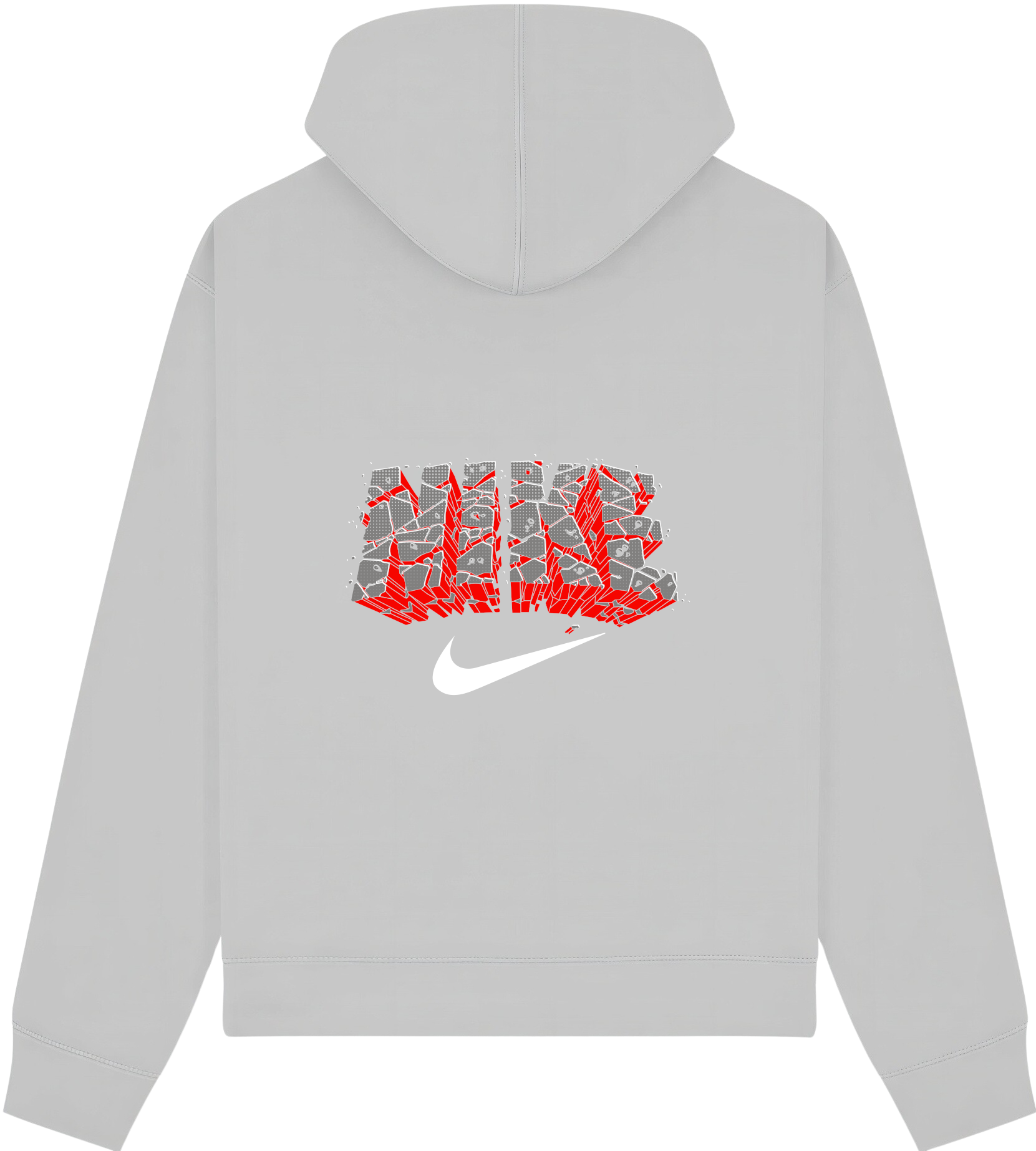 Nike Black & Red Brick Hoodie - Image 8