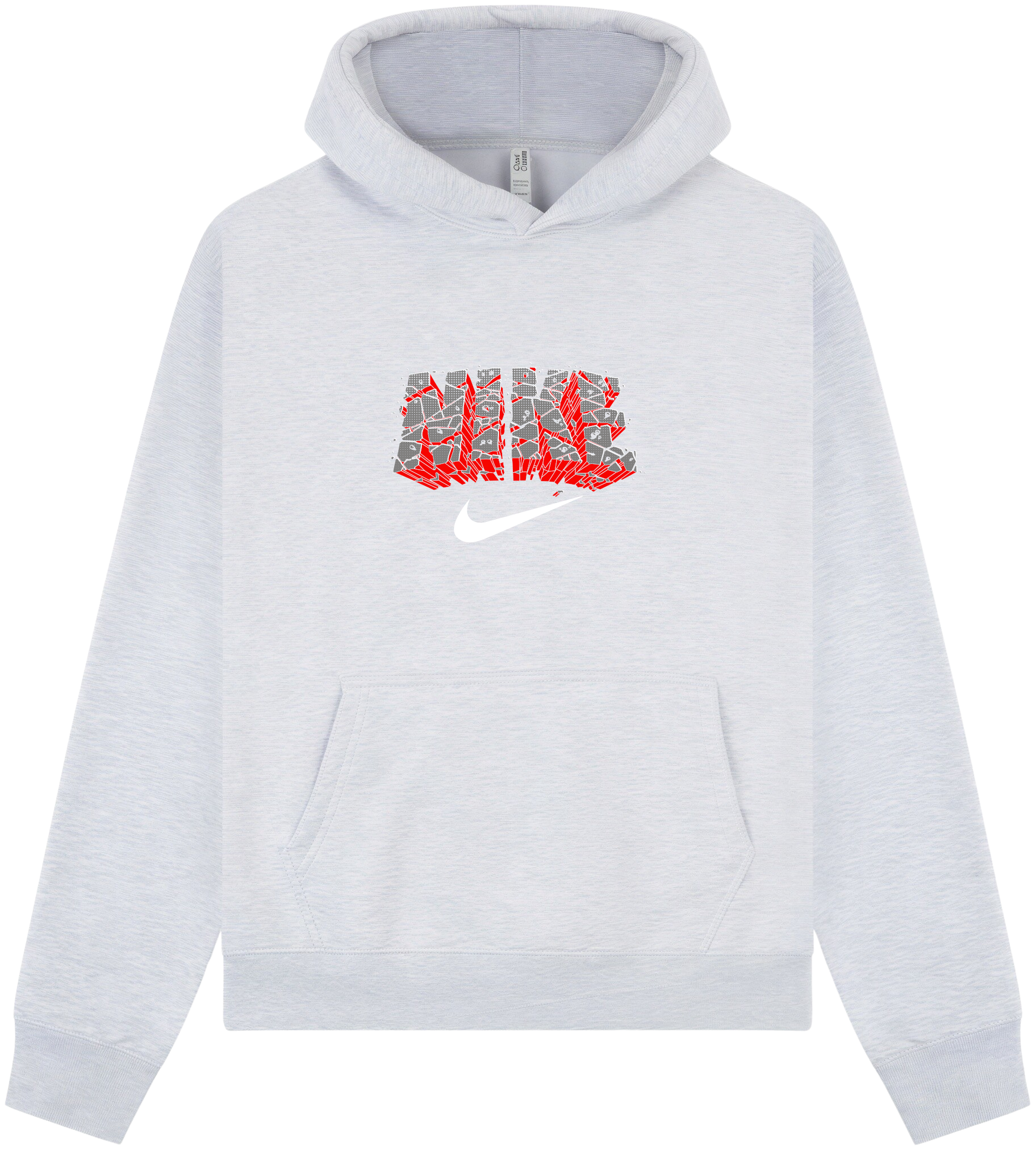 Nike Black & Red Brick Hoodie - Image 1