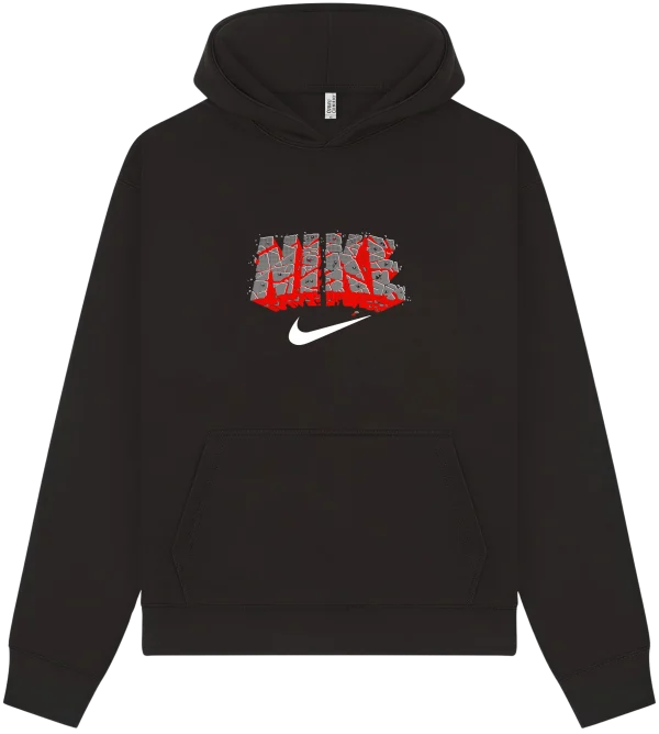 Nike Black & Red Brick Hoodie