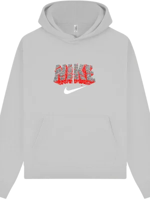 Nike Black & Red Brick Hoodie - Image 7