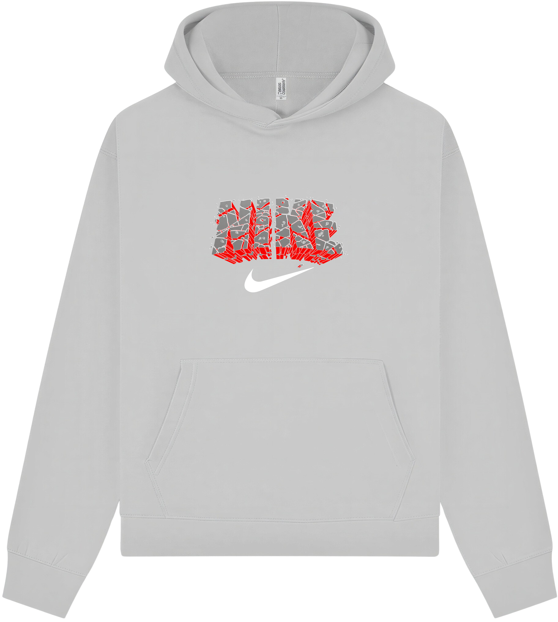 Nike Black & Red Brick Hoodie - Image 7