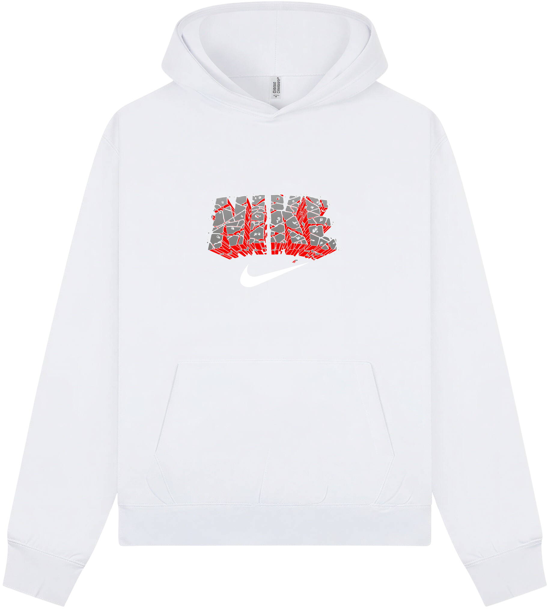 Nike Black & Red Brick Hoodie - Image 9