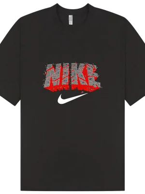 Nike Black & Red Brick T-Shirt - Image 1