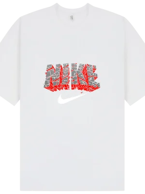 Nike Black & Red Brick T-Shirt - Image 5