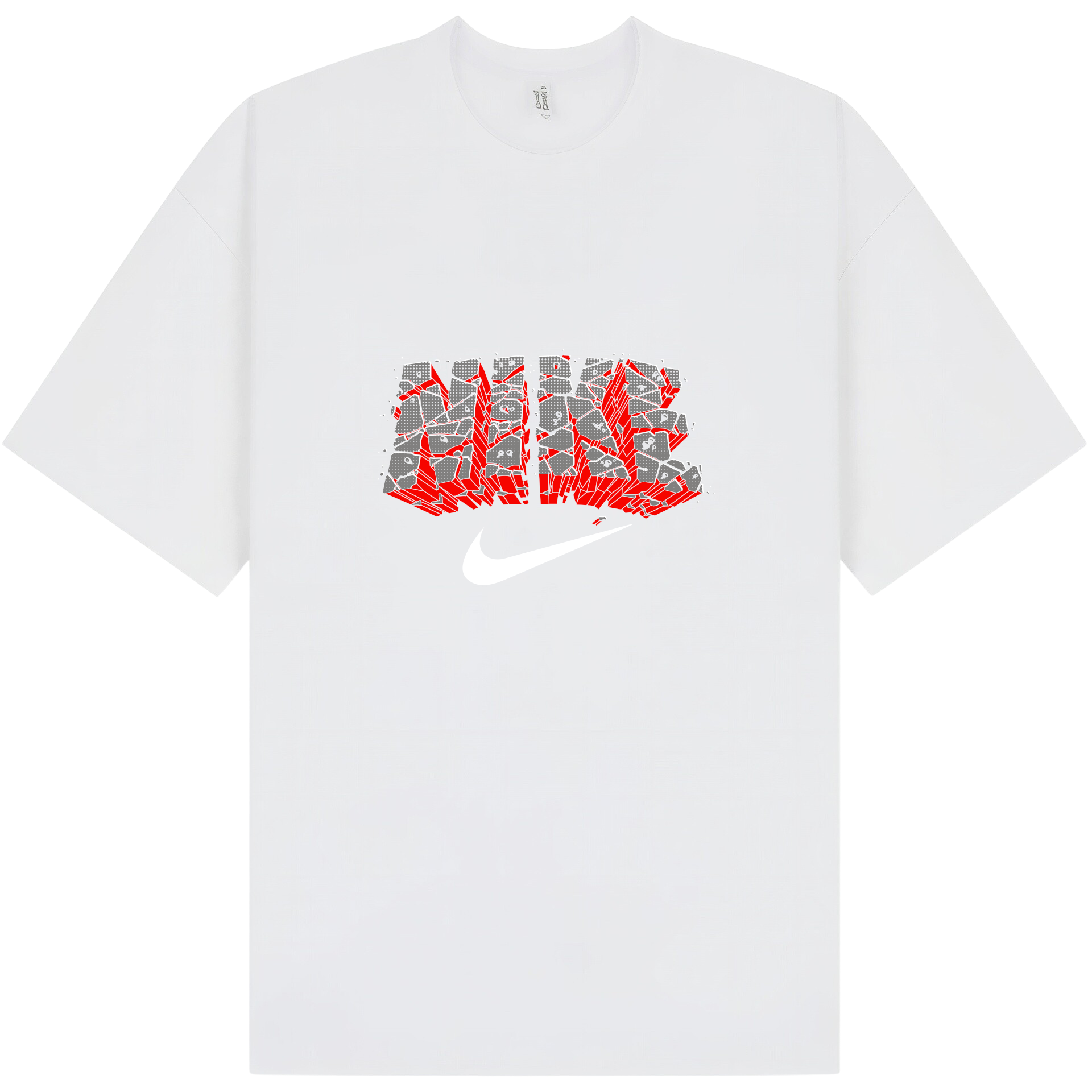 Nike Black & Red Brick T-Shirt - Image 5
