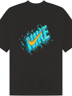 Nike Retro Blue T-Shirt - Image 2