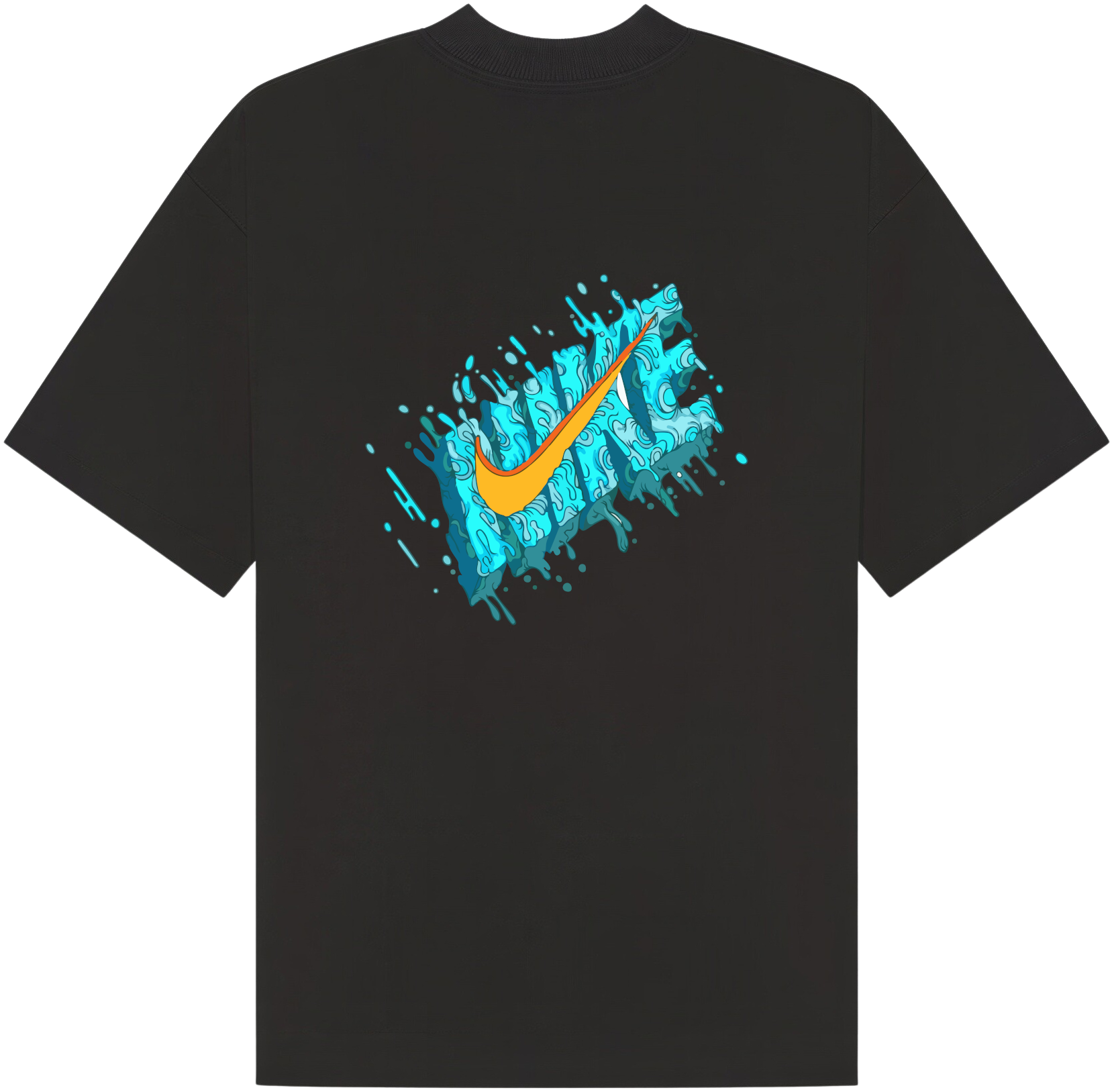 Nike Retro Blue T-Shirt - Image 2