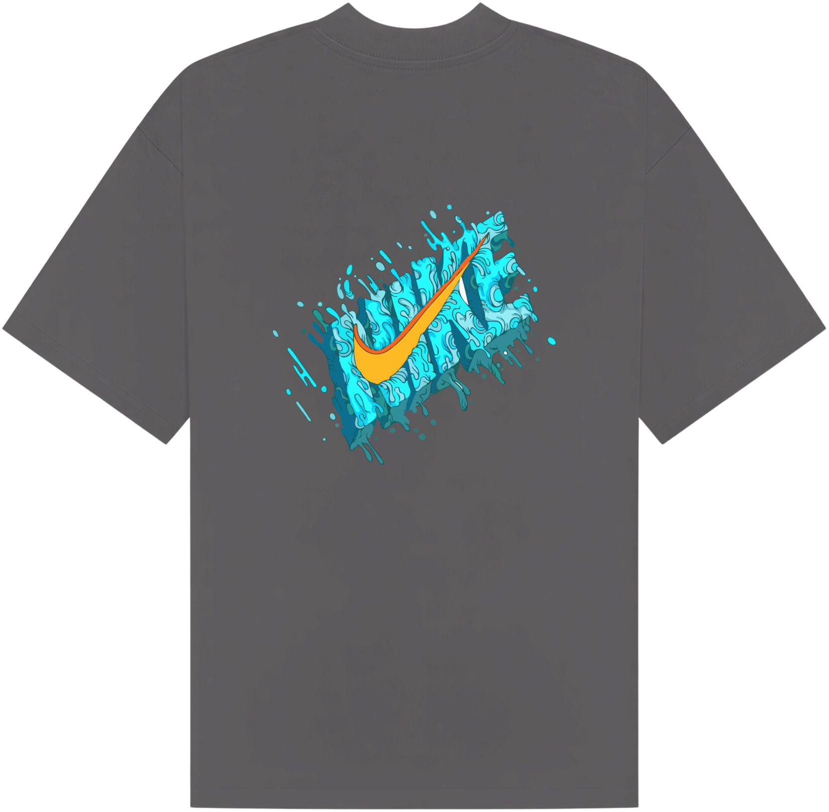 Nike Retro Blue T-Shirt - Image 4