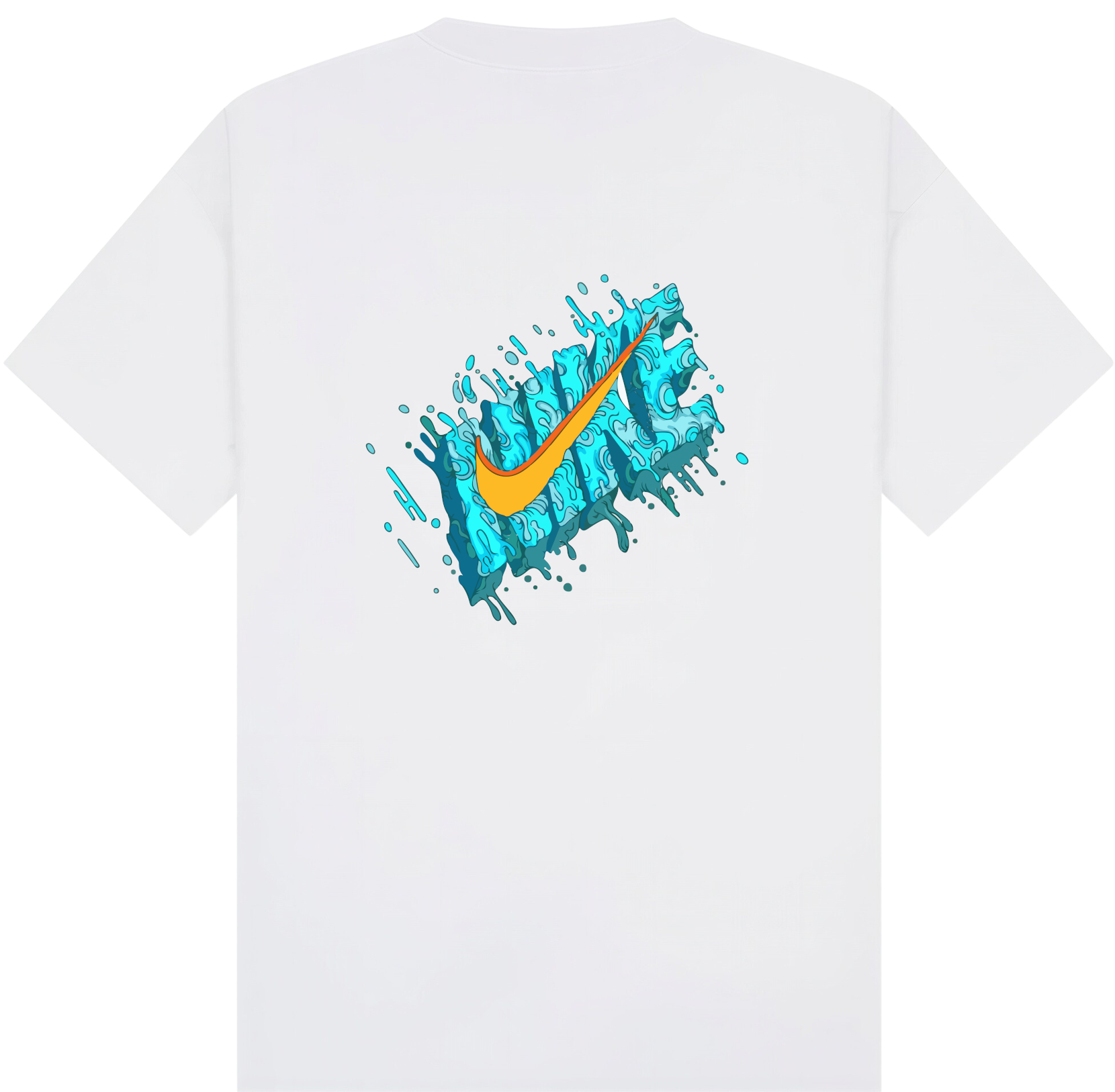 Nike Retro Blue T-Shirt - Image 6