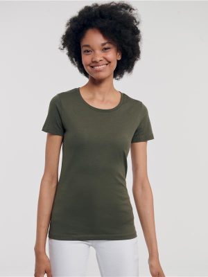 Russell Athletic Pure Organic Combed 160 Regular Fit Tee Ladies - Image 47