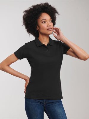 Russell Athletic Classic Ringspun 215 Regular Fit Polo Ladies - Image 5