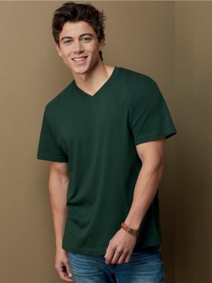 Stedman Classic Ringspun 155 Regular Fit V Neck Tee Adult - Image 1