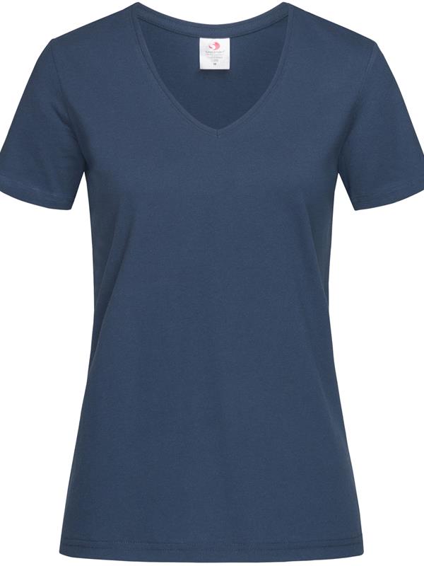 Stedman Classic Ringspun 155 Regular Fit V Neck Tee Ladies