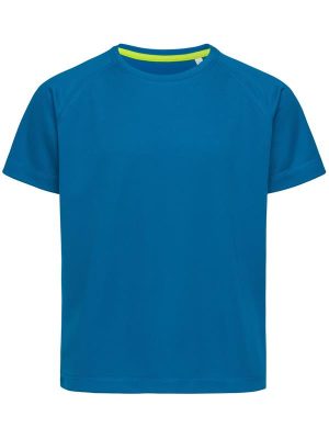 Stedman Mesh Raglan Polyester 140 Regular Fit Tee Kids - Image 4