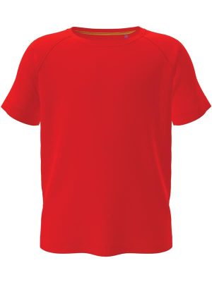 Stedman Mesh Raglan Polyester 140 Regular Fit Tee Kids - Image 7