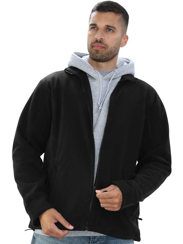 Absolute Apparel Alaska 380 Fleece FZ Adult in Black Opal