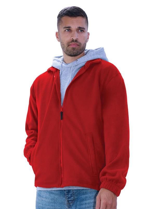 Absolute Apparel Heritage 320 Fleece FZ Adult in Red