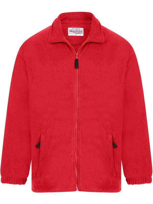 Absolute Apparel Heritage 320 Fleece FZ Adult in Red