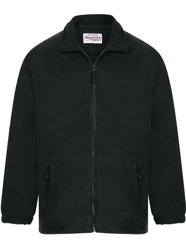 Absolute Apparel Heritage 320 Fleece FZ Adult in Black Opal