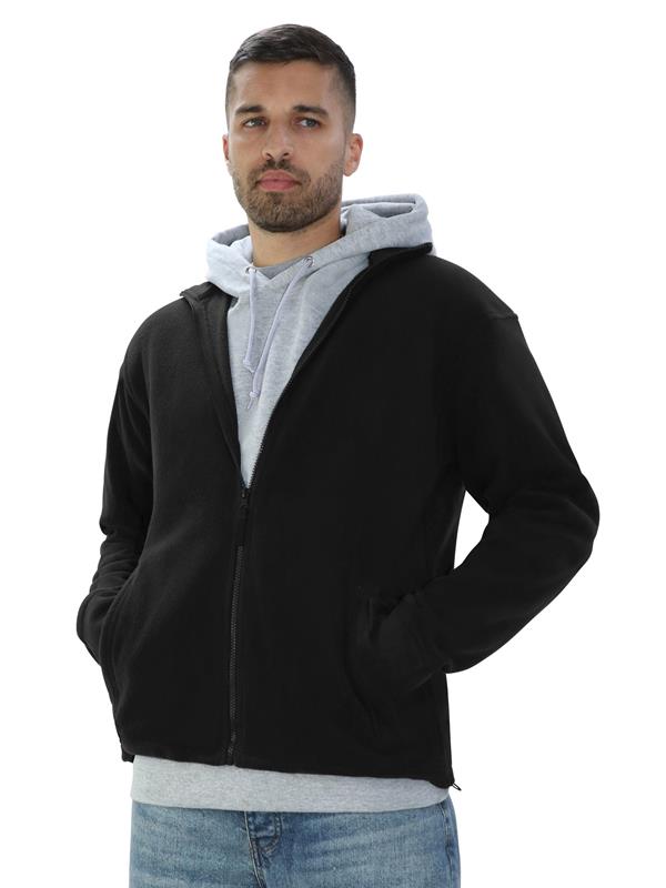 Absolute Apparel Brumal 280 Fleece FZ Adult in Black Opal