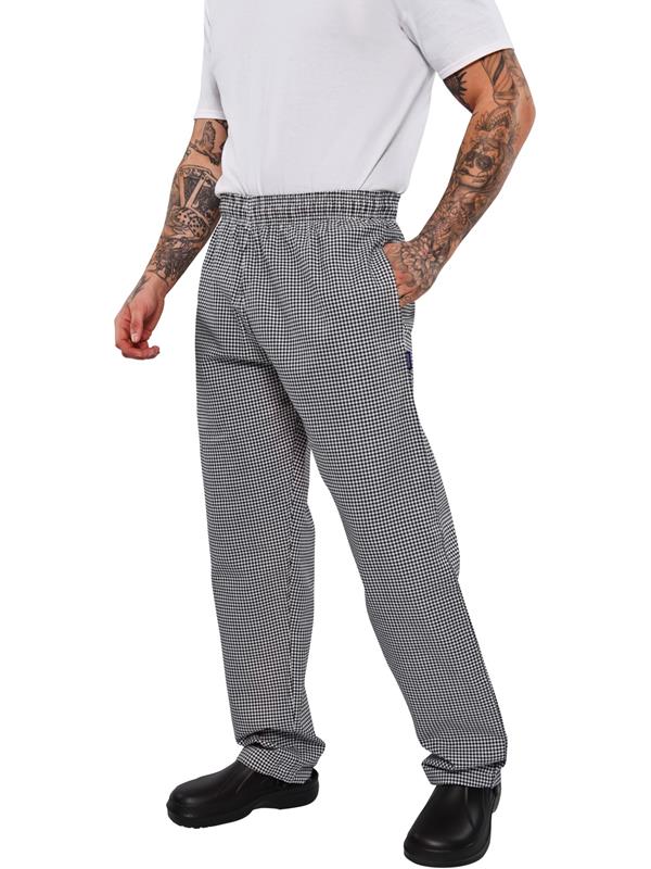 BonChef Check Baggy Chef Trouser 240 Adult