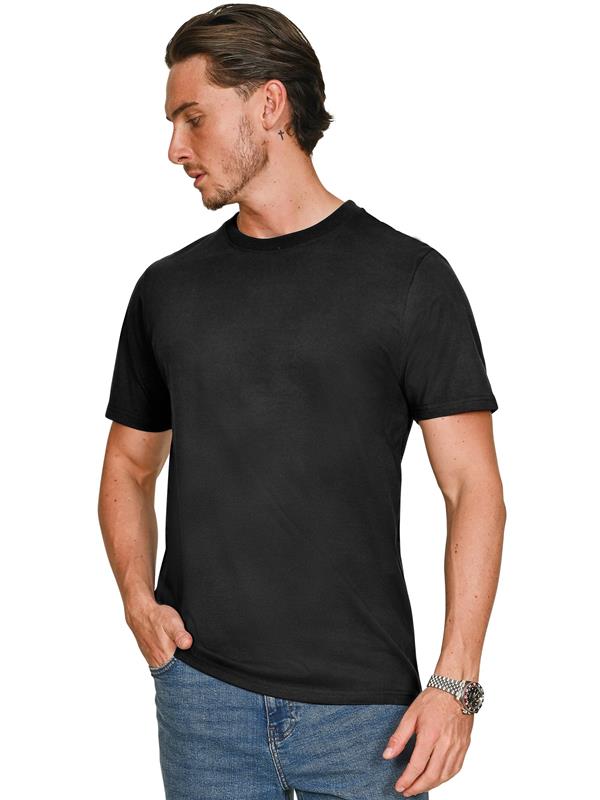 Casual Classics Core Combed 180 Acid Slim Fit Tee Adult in Acid Black