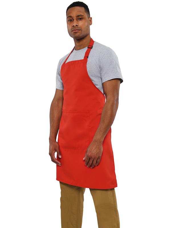 Dennys Full Length Recycled Bib Apron With Pocket 200 Adult
