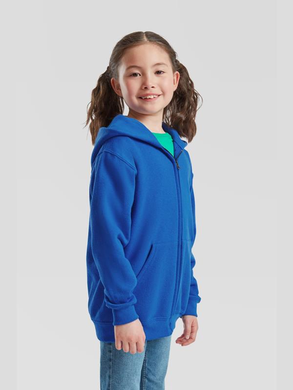 Fruit Of The Loom Classic Open End 280 Regular Fit Zip Hood Kids