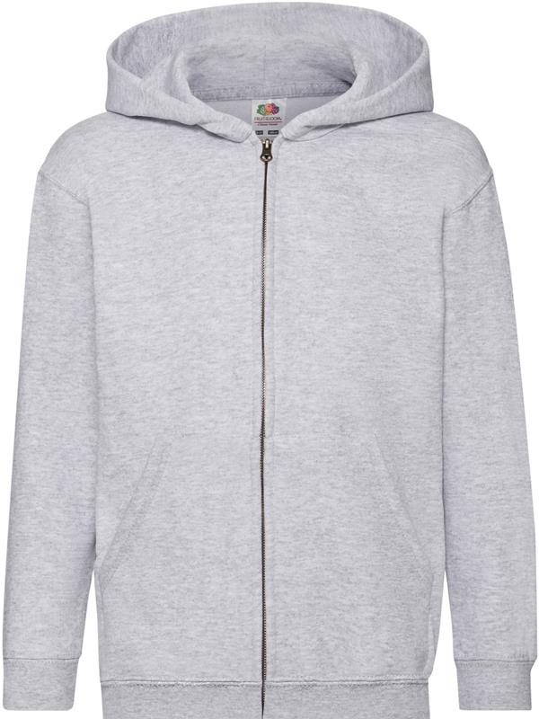 Fruit Of The Loom Classic Open End 280 Regular Fit Zip Hood Kids