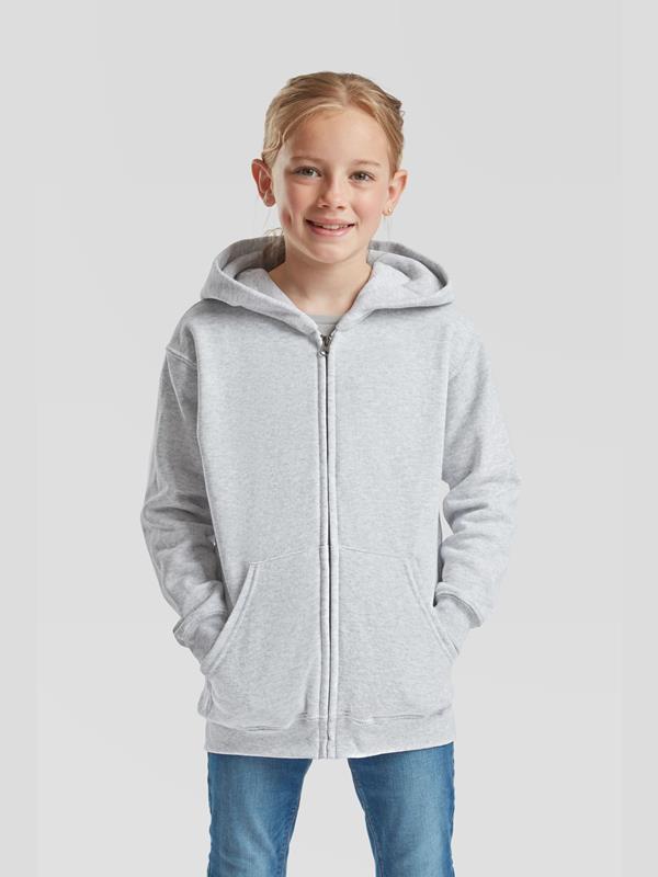 Fruit Of The Loom Classic Open End 280 Regular Fit Zip Hood Kids