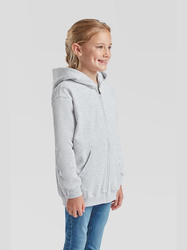 Fruit Of The Loom Classic Open End 280 Regular Fit Zip Hood Kids