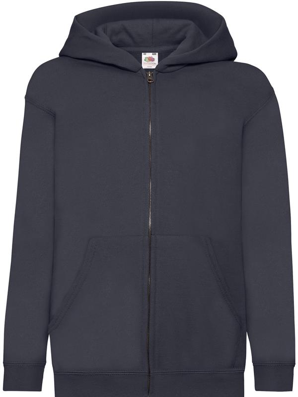 Fruit Of The Loom Classic Open End 280 Regular Fit Zip Hood Kids