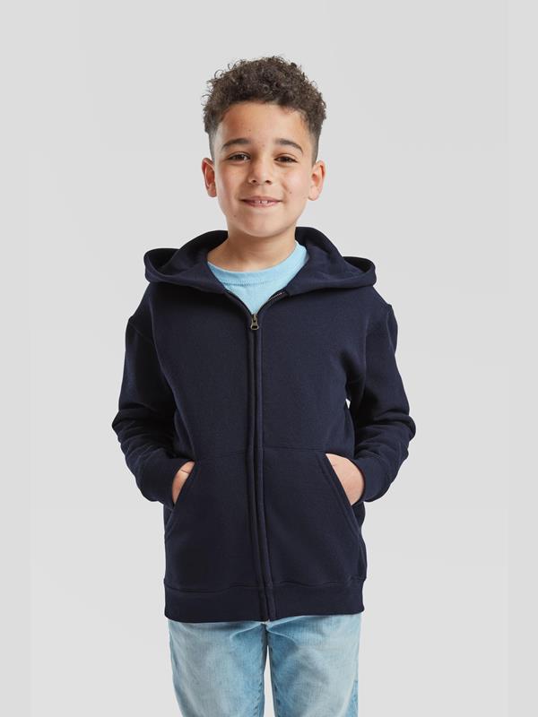 Fruit Of The Loom Classic Open End 280 Regular Fit Zip Hood Kids