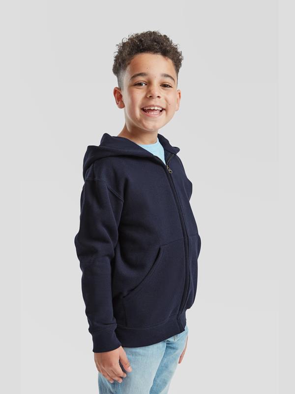 Fruit Of The Loom Classic Open End 280 Regular Fit Zip Hood Kids