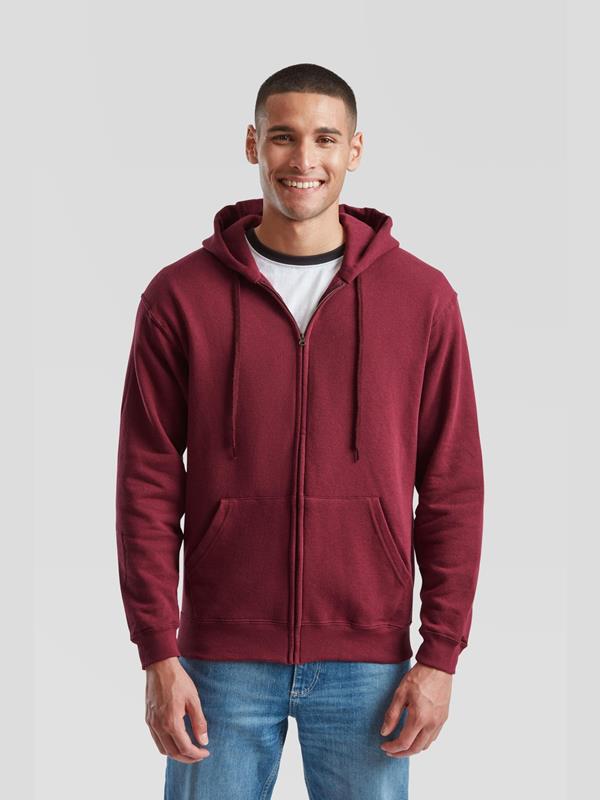 Fruit Of The Loom Classic Open End 280 Regular Fit Zip Hood Adult