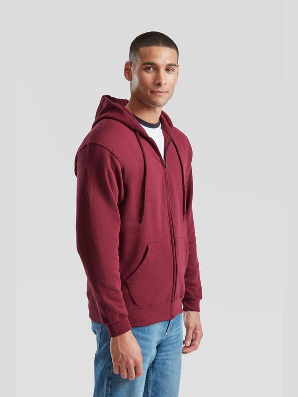 Fruit Of The Loom Classic Open End 280 Regular Fit Zip Hood Adult