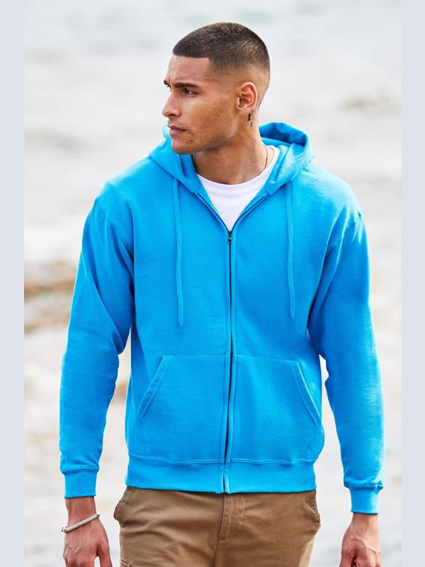 Fruit Of The Loom Classic Open End 280 Regular Fit Zip Hood Adult