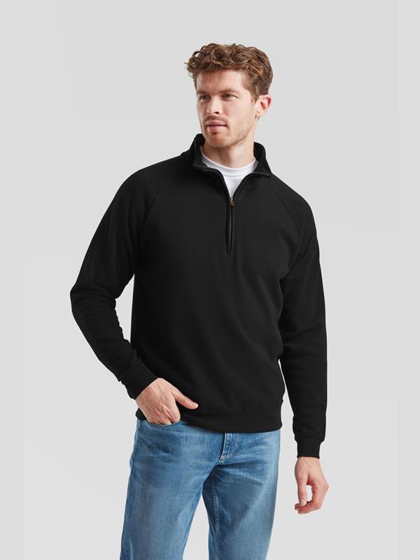 Fruit Of The Loom Classic Open End 280 Regular Fit Quarter Zip Sweat Adult