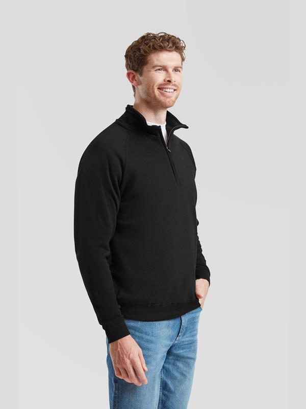 Fruit Of The Loom Classic Open End 280 Regular Fit Quarter Zip Sweat Adult