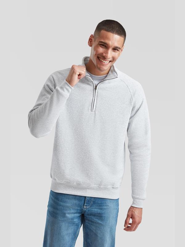 Fruit Of The Loom Classic Open End 280 Regular Fit Quarter Zip Sweat Adult