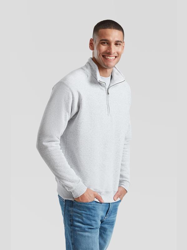 Fruit Of The Loom Classic Open End 280 Regular Fit Quarter Zip Sweat Adult