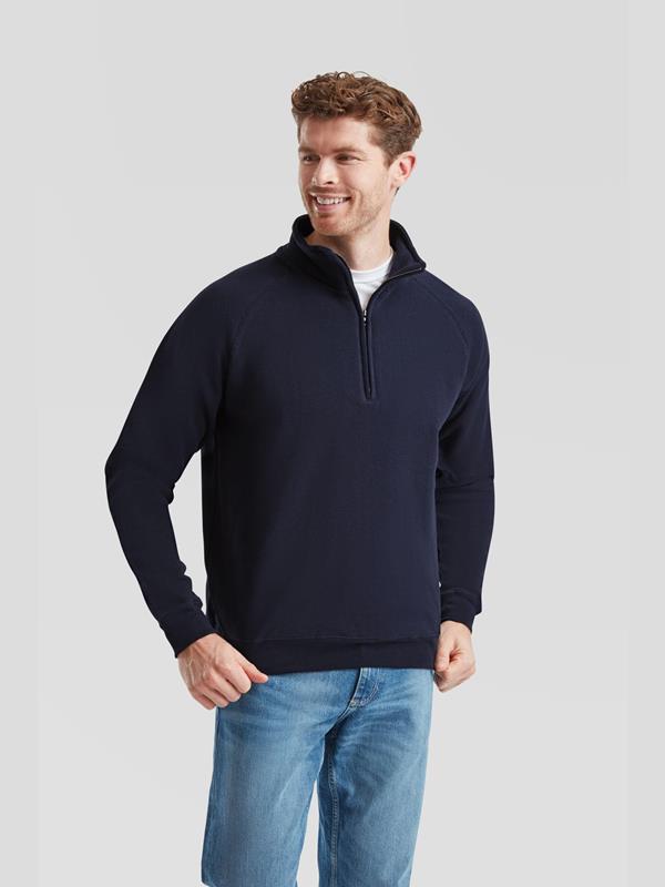 Fruit Of The Loom Classic Open End 280 Regular Fit Quarter Zip Sweat Adult