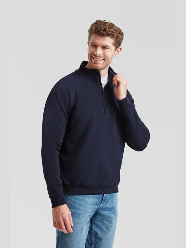 Fruit Of The Loom Classic Open End 280 Regular Fit Quarter Zip Sweat Adult