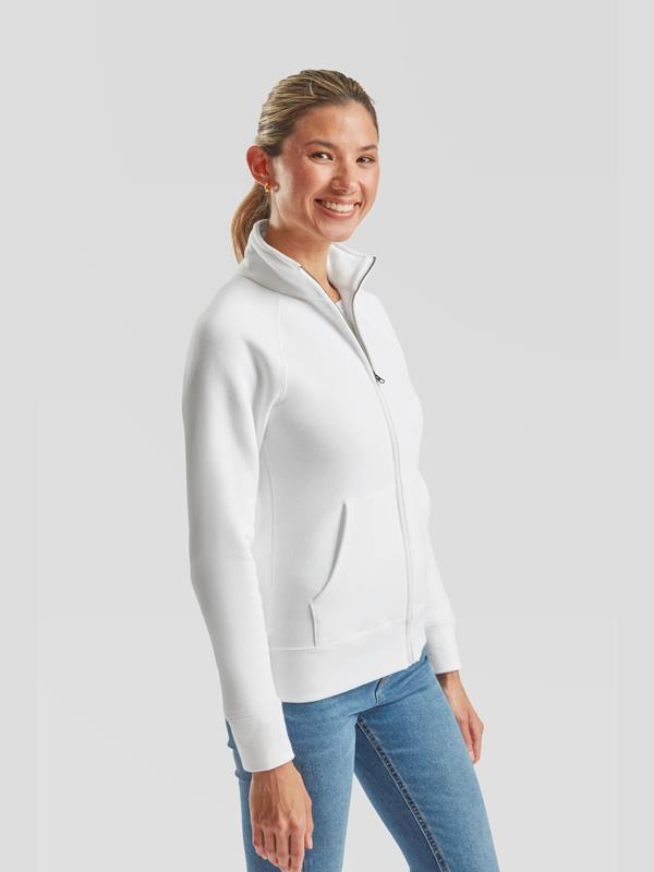 Fruit Of The Loom Premium Open End 280 Regular Fit Full Zip Sweat Ladies