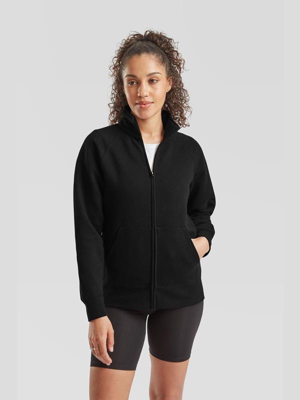 Fruit Of The Loom Premium Open End 280 Regular Fit Full Zip Sweat Ladies