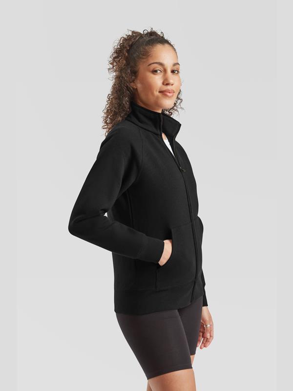 Fruit Of The Loom Premium Open End 280 Regular Fit Full Zip Sweat Ladies