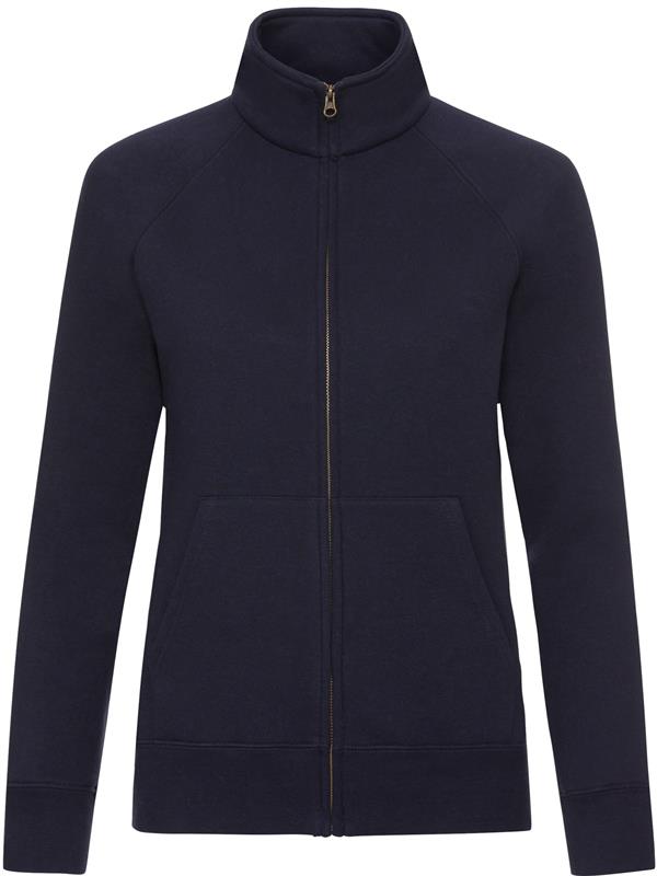 Fruit Of The Loom Premium Open End 280 Regular Fit Full Zip Sweat Ladies